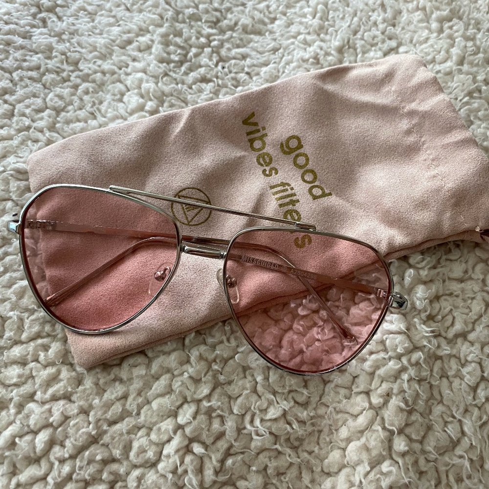Missguided Pink Aviators